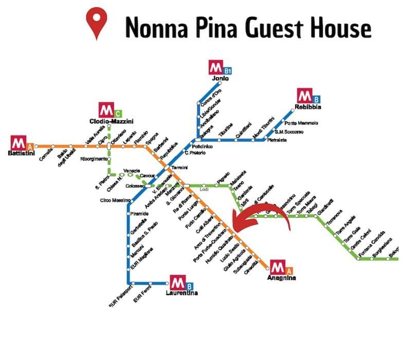 Nonna Pina Guest House Moderno Appartamento Vicino Metro AWifi,Netflix Rome Exterior photo